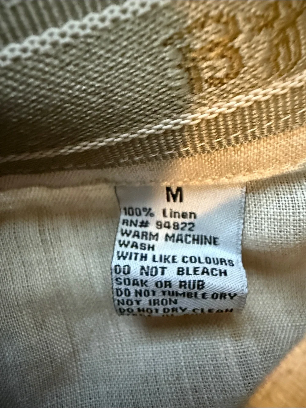 Bohio men’s pants Drawstring Linen-Blend Chinos in Light eBeige